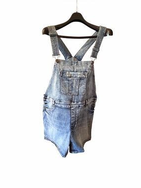 Grand Beach Club Light Colored Denim Short-Alls-Size XL